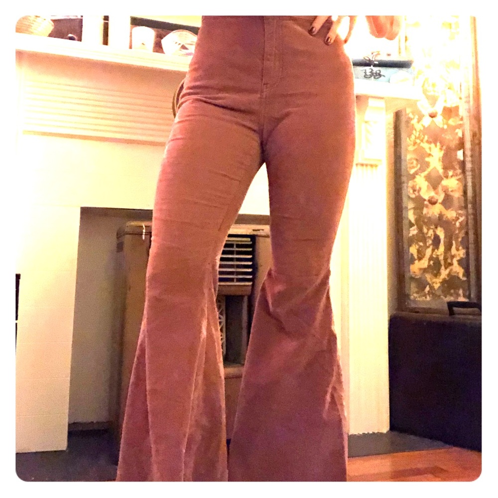 Free People Size 27 Corduroy Bell Bottoms